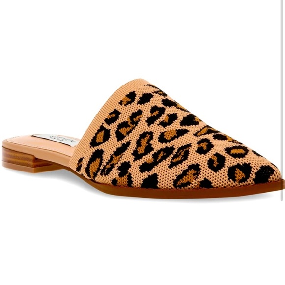 Steven By Steve Madden Shoes - Steven By Steve Madden NY Valdez Knit Leopard Mule/Flat/Slip-On NWT SZ 6…